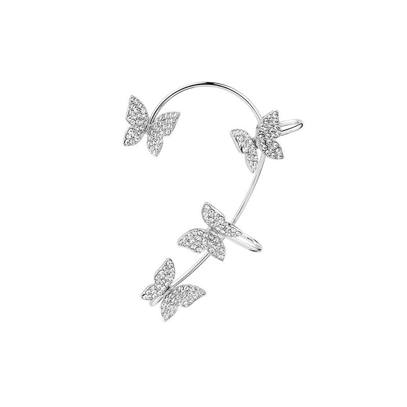 Sparkling Butterfly Ear Cuff Earring｜(Sliver/Gold)